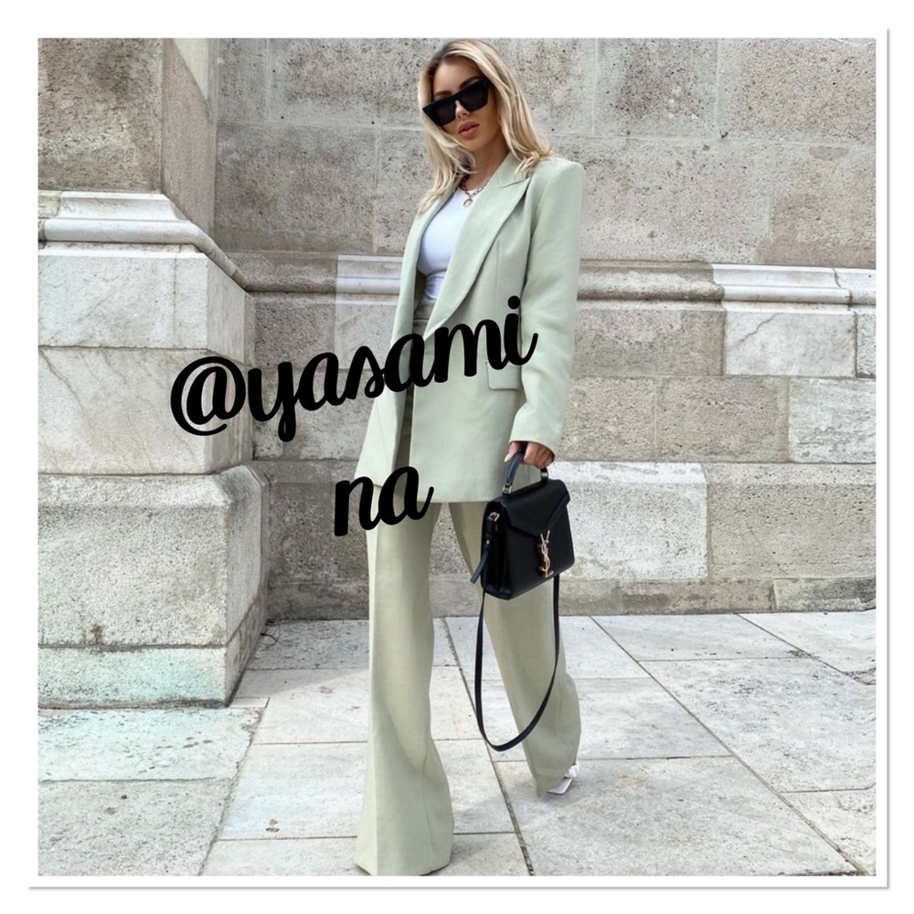 Zara oversized blazer with pants  bloggers fav - Picture 4 of 16